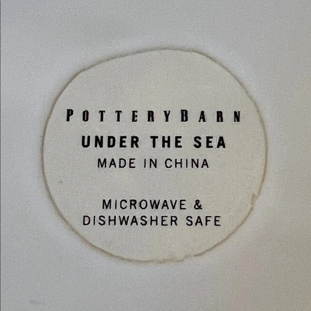Pottery Barn Under The Sea Plate